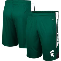 Men's Colosseum Green Michigan State Spartans Pool Time Shorts