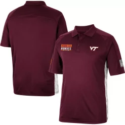 Men's Colosseum Maroon Virginia Tech Hokies OHT Military Appreciation Snow Camo Polo