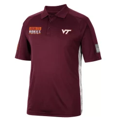 Men's Colosseum Maroon Virginia Tech Hokies OHT Military Appreciation Snow Camo Polo -Colosseum shop 5951077 ALT2
