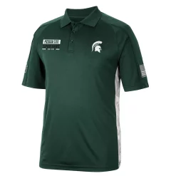 Men's Colosseum Green Michigan State Spartans OHT Military Appreciation Snow Camo Polo -Colosseum shop 5951226 ALT2