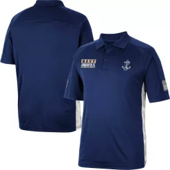 Men's Colosseum Navy Navy Midshipmen OHT Military Appreciation Snow Camo Polo