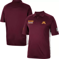 Men's Colosseum Maroon Minnesota Golden Gophers OHT Military Appreciation Snow Camo Polo