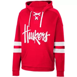 Men's Colosseum Scarlet Nebraska Huskers Lace-Up 4.0 Pullover Hoodie 5 Men's Colosseum Scarlet Nebraska Huskers Lace-Up 4.0 Pullover Hoodie -Colosseum shop 5952209 ALT2