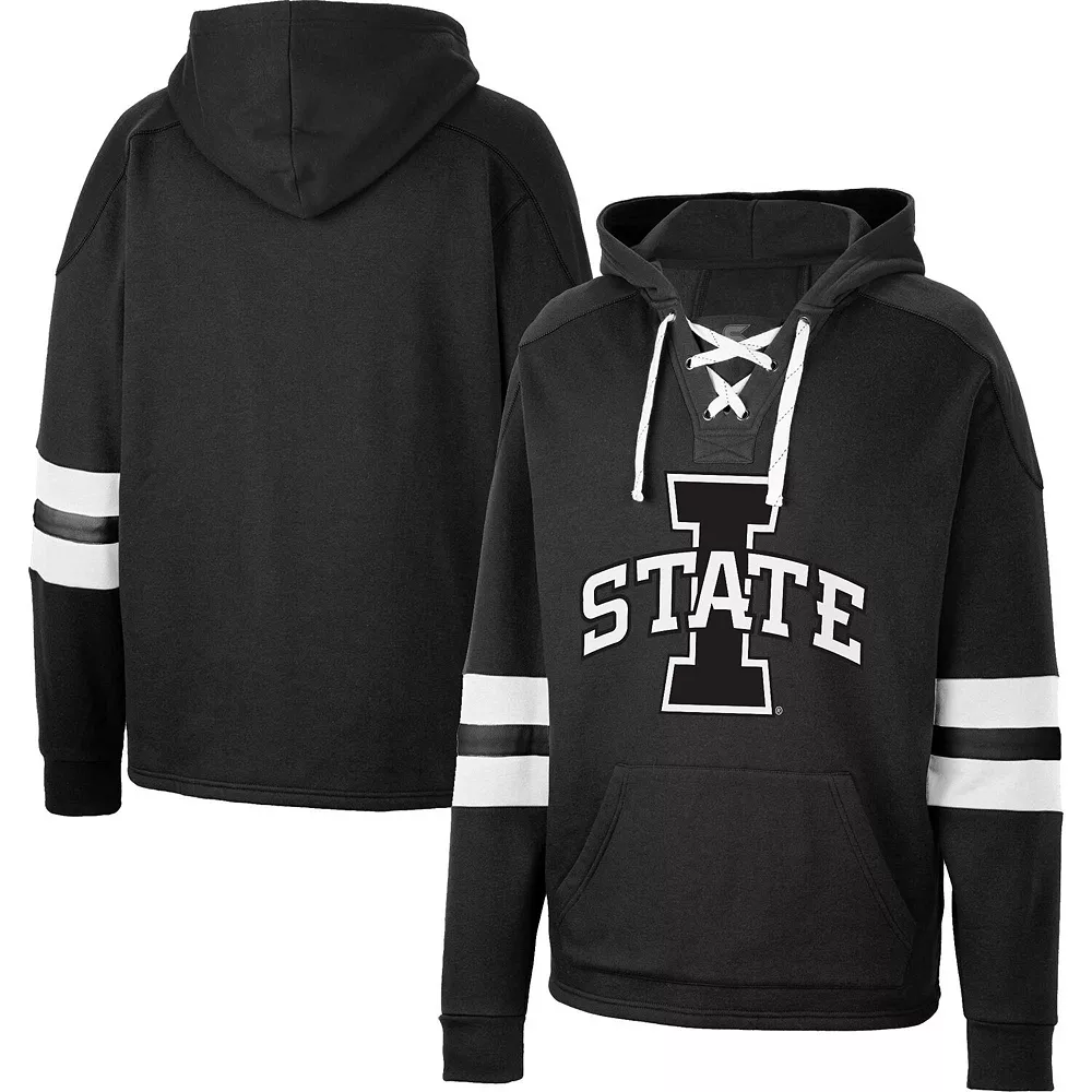 Men's Colosseum Black Iowa State Cyclones Lace-Up 4.0 Pullover Hoodie 2 Men's Colosseum Black Iowa State Cyclones Lace-Up 4.0 Pullover Hoodie - Image 2
