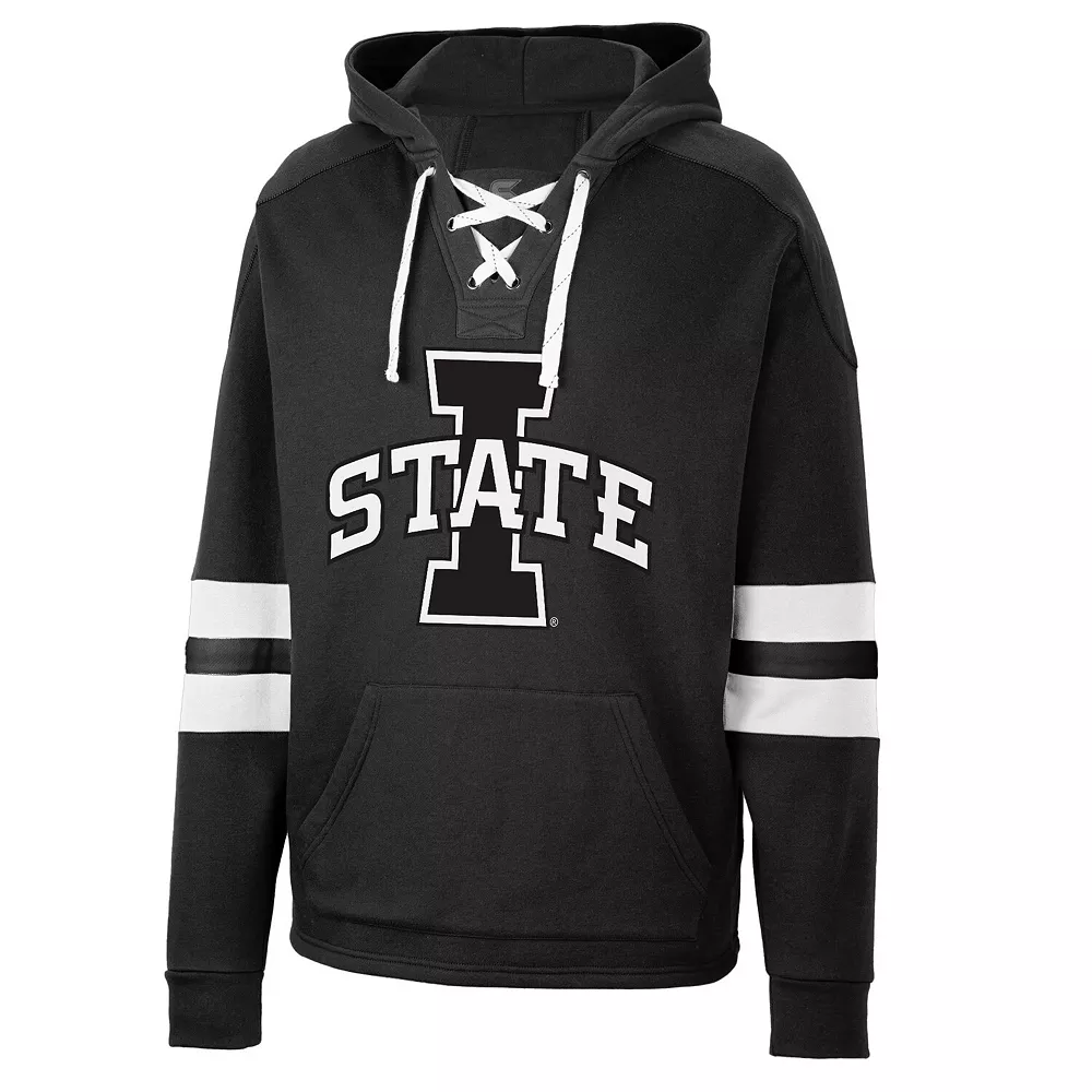 Men's Colosseum Black Iowa State Cyclones Lace-Up 4.0 Pullover Hoodie 3 Men's Colosseum Black Iowa State Cyclones Lace-Up 4.0 Pullover Hoodie - Image 3