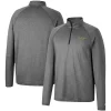 Men's Colosseum Heathered Gray Oregon Ducks Earth First Raglan Quarter-Zip Windshirt