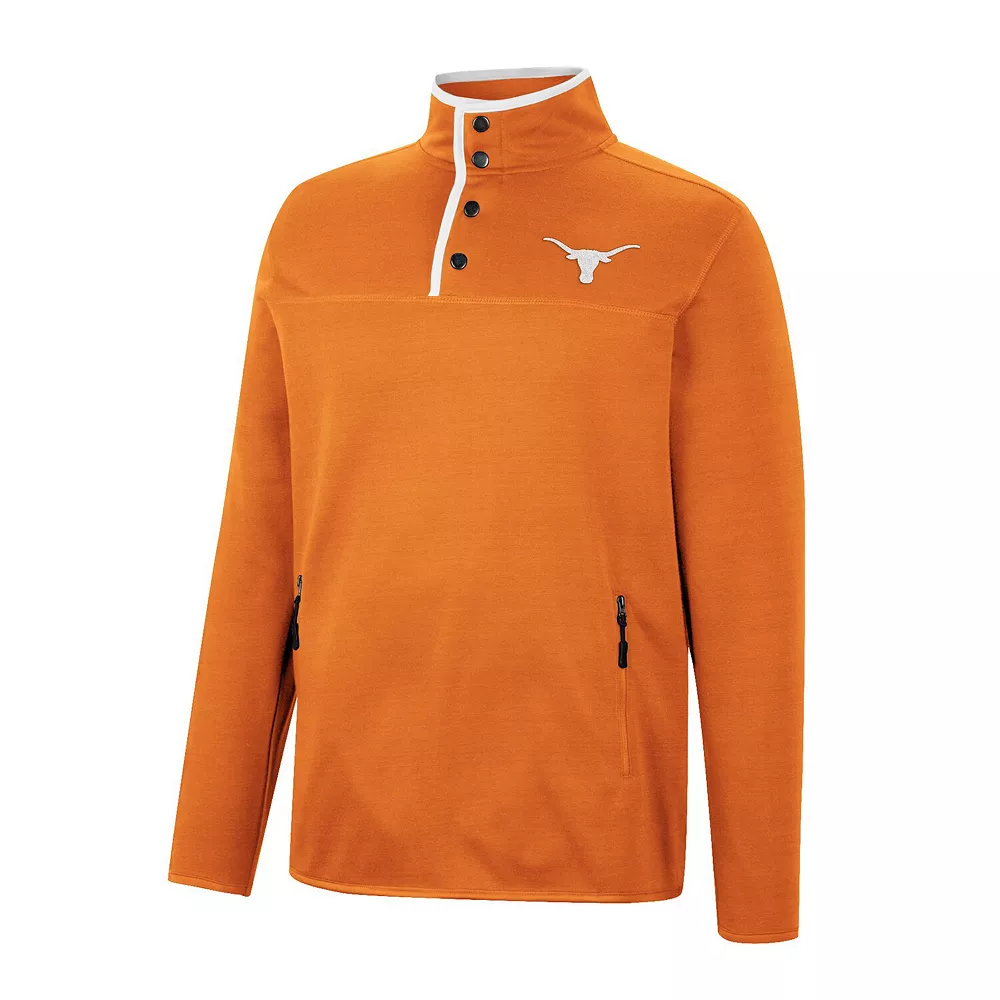 Men's Colosseum Texas Orange Texas Longhorns Rebound Quarter-Snap Jacket 3 Men's Colosseum Texas Orange Texas Longhorns Rebound Quarter-Snap Jacket - Image 3