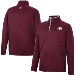 Men's Colosseum Maroon Texas A&M Aggies Rebound Quarter-Snap Jacket -Colosseum shop 5953030 ALT