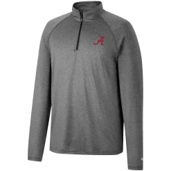 Men's Colosseum Heathered Gray Alabama Crimson Tide Earth First Raglan Quarter-Zip Windshirt 5 Men's Colosseum Heathered Gray Alabama Crimson Tide Earth First Raglan Quarter-Zip Windshirt -Colosseum shop 5967872 ALT2