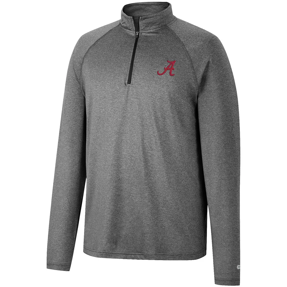 Men's Colosseum Heathered Gray Alabama Crimson Tide Earth First Raglan Quarter-Zip Windshirt 3 Men's Colosseum Heathered Gray Alabama Crimson Tide Earth First Raglan Quarter-Zip Windshirt - Image 3