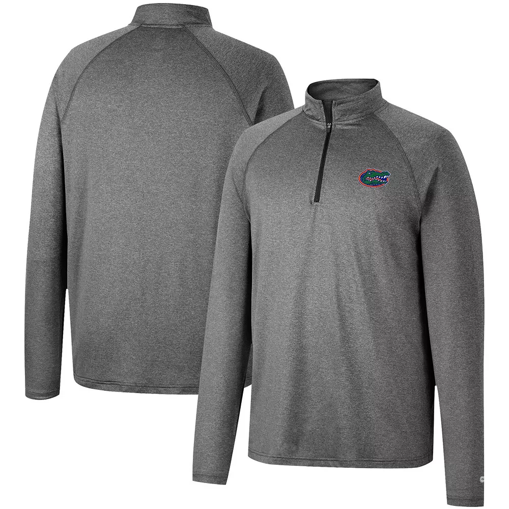 Men's Colosseum Heathered Gray Florida Gators Earth First Raglan Quarter-Zip Windshirt 2 Men's Colosseum Heathered Gray Florida Gators Earth First Raglan Quarter-Zip Windshirt - Image 2