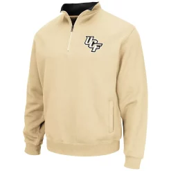 Men's Colosseum Gold UCF Knights Tortugas Quarter-Zip Sweatshirt -Colosseum shop 5968301 ALT2