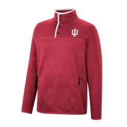Men's Colosseum Crimson Indiana Hoosiers Rebound Quarter-Snap Jacket -Colosseum shop 5969673 ALT2