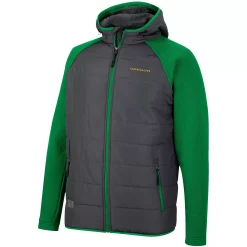 Men's Colosseum Charcoal/Green Oregon Ducks Good On You Raglan Full-Zip Jacket -Colosseum shop 5970050 ALT2