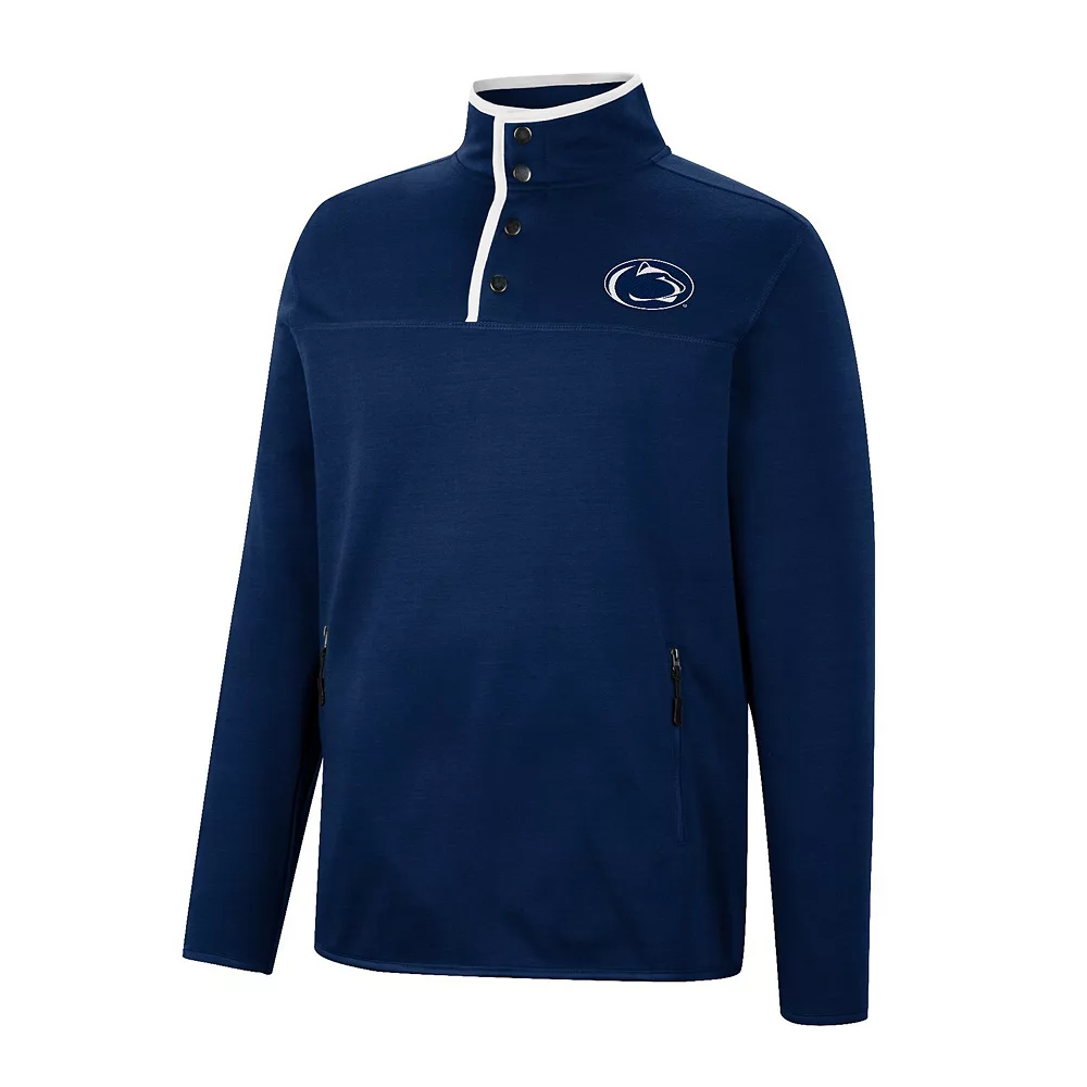 Men's Colosseum Navy Penn State Nittany Lions Rebound Quarter-Snap Jacket 3 Men's Colosseum Navy Penn State Nittany Lions Rebound Quarter-Snap Jacket - Image 3