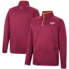 Men's Colosseum Maroon Virginia Tech Hokies Rebound Quarter-Snap Jacket