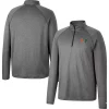 Men's Colosseum Heathered Gray Miami Hurricanes Earth First Raglan Quarter-Zip Windshirt