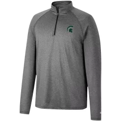 Men's Colosseum Heathered Gray Michigan State Spartans Earth First Raglan Quarter-Zip Windshirt 5 Men's Colosseum Heathered Gray Michigan State Spartans Earth First Raglan Quarter-Zip Windshirt -Colosseum shop 5981413 ALT2