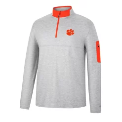 Men's Colosseum Heathered Gray/Orange Clemson Tigers Country Club Windshirt Quarter-Zip Jacket 5 Men's Colosseum Heathered Gray/Orange Clemson Tigers Country Club Windshirt Quarter-Zip Jacket -Colosseum shop 5982587 ALT2