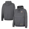 Men's Colosseum Charcoal Michigan State Spartans OHT Military Appreciation Quarter-Zip Hoodie