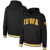 Men's Colosseum Black Iowa Hawkeyes Varsity Arch Pullover Hoodie