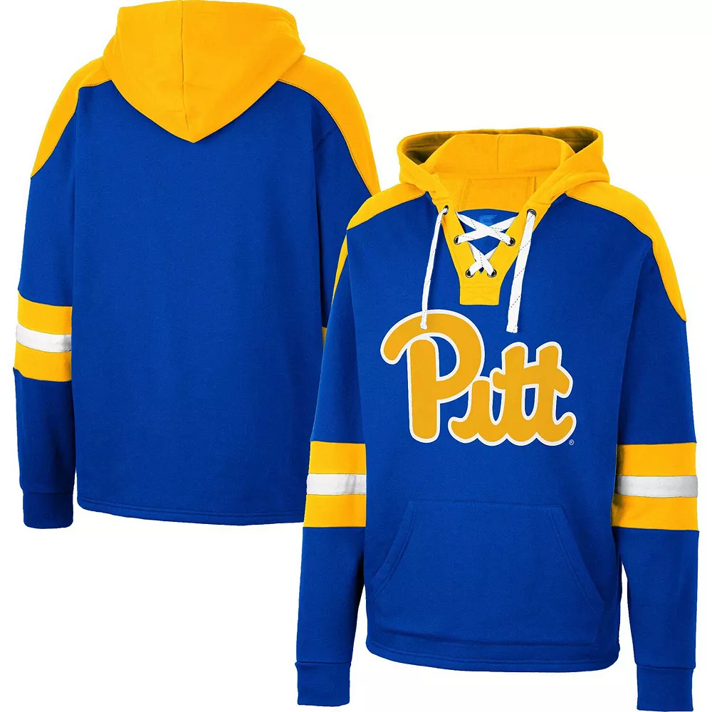 Men's Colosseum Royal Pitt Panthers Lace-Up 4.0 Pullover Hoodie 2 Men's Colosseum Royal Pitt Panthers Lace-Up 4.0 Pullover Hoodie - Image 2