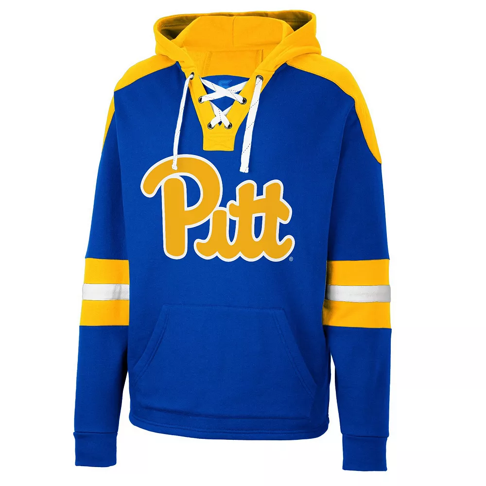 Men's Colosseum Royal Pitt Panthers Lace-Up 4.0 Pullover Hoodie 3 Men's Colosseum Royal Pitt Panthers Lace-Up 4.0 Pullover Hoodie - Image 3