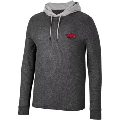 Men's Colosseum Black Arkansas Razorbacks Ballot Waffle-Knit Thermal Long Sleeve Hoodie T-Shirt 5 Men's Colosseum Black Arkansas Razorbacks Ballot Waffle-Knit Thermal Long Sleeve Hoodie T-Shirt -Colosseum shop 6012203 ALT2