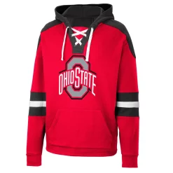 Men's Colosseum Scarlet Ohio State Buckeyes Lace-Up 4.0 Pullover Hoodie -Colosseum shop 6012300 ALT2