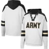 Men's Colosseum White Army Black Knights Lace-Up 4.0 Pullover Hoodie