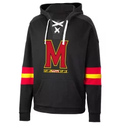 Men's Colosseum Black Maryland Terrapins Lace-Up 4.0 Pullover Hoodie -Colosseum shop 6012497 ALT2