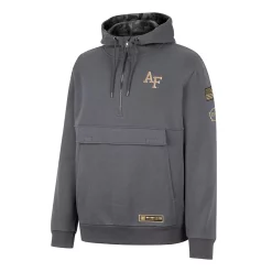 Men's Colosseum Charcoal Air Force Falcons OHT Military Appreciation Quarter-Zip Hoodie -Colosseum shop 6012757 ALT2
