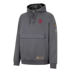 Men's Colosseum Charcoal Indiana Hoosiers OHT Military Appreciation Quarter-Zip Hoodie -Colosseum shop 6024626 ALT2