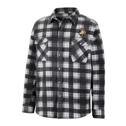 Men's Colosseum Black/White Army Black Knights Ellis Plaid Full-Snap Shirt Jacket -Colosseum shop 6025030 ALT2