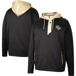 Men's Colosseum Black UCF Knights Luge 3.0 Quarter-Zip Hoodie