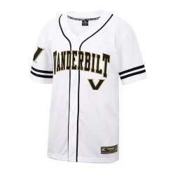 Men's Colosseum White Vanderbilt Commodores Free-Spirited Team Full-Button Baseball Jersey -Colosseum shop 6025648 ALT2