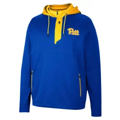 Men's Colosseum Royal Pitt Panthers Luge 3.0 Quarter-Zip Hoodie -Colosseum shop 6025672 ALT2