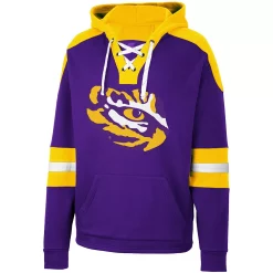 Men's Colosseum Purple LSU Tigers Lace-Up 4.0 Pullover Hoodie -Colosseum shop 6025675 ALT2