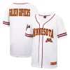 Men's Colosseum White Minnesota Golden Gophers Free-Spirited Full-Button Baseball Jersey