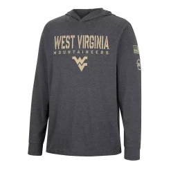 Men's Colosseum Charcoal West Virginia Mountaineers Team OHT Military Appreciation Hoodie Long Sleeve T-Shirt -Colosseum shop 6026370 ALT2