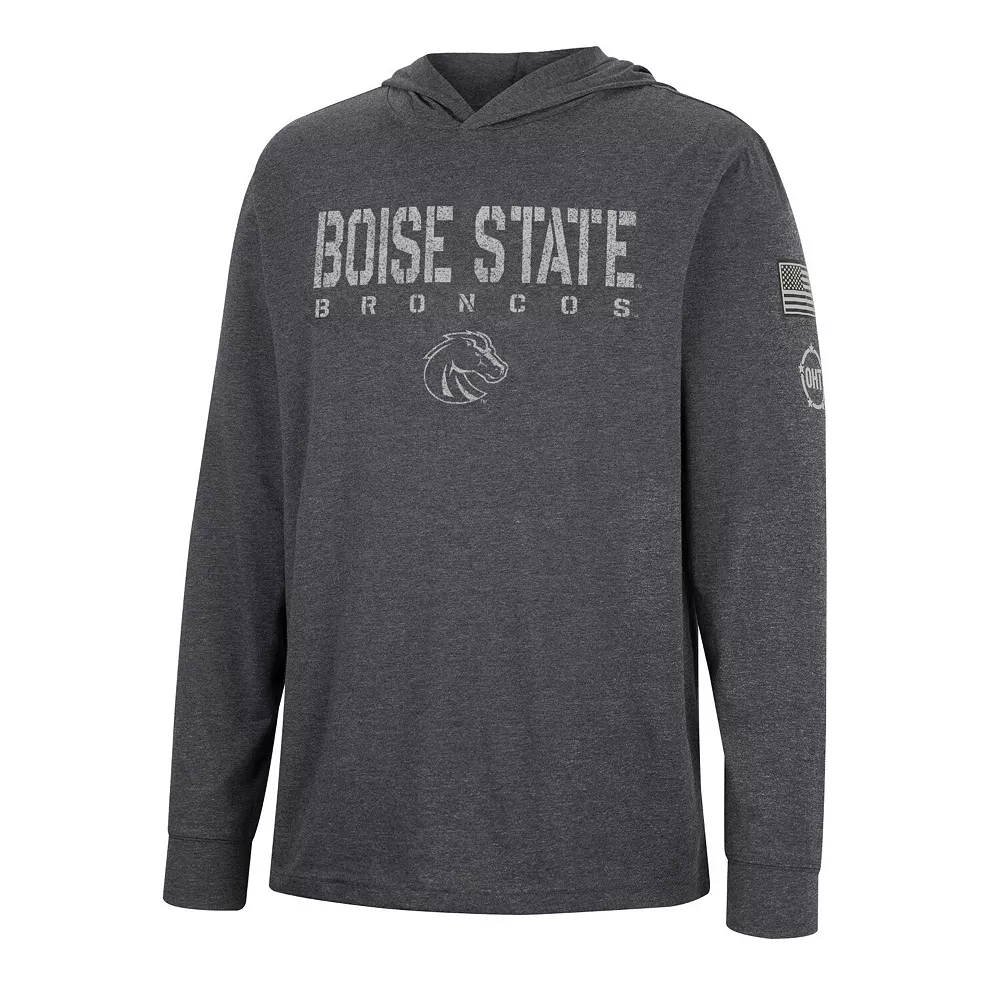 Men's Colosseum Charcoal Boise State Broncos Team OHT Military Appreciation Hoodie Long Sleeve T-Shirt 3 Men's Colosseum Charcoal Boise State Broncos Team OHT Military Appreciation Hoodie Long Sleeve T-Shirt - Image 3