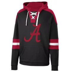 Men's Colosseum Black Alabama Crimson Tide Lace-Up 4.0 Pullover Hoodie -Colosseum shop 6026826 ALT2