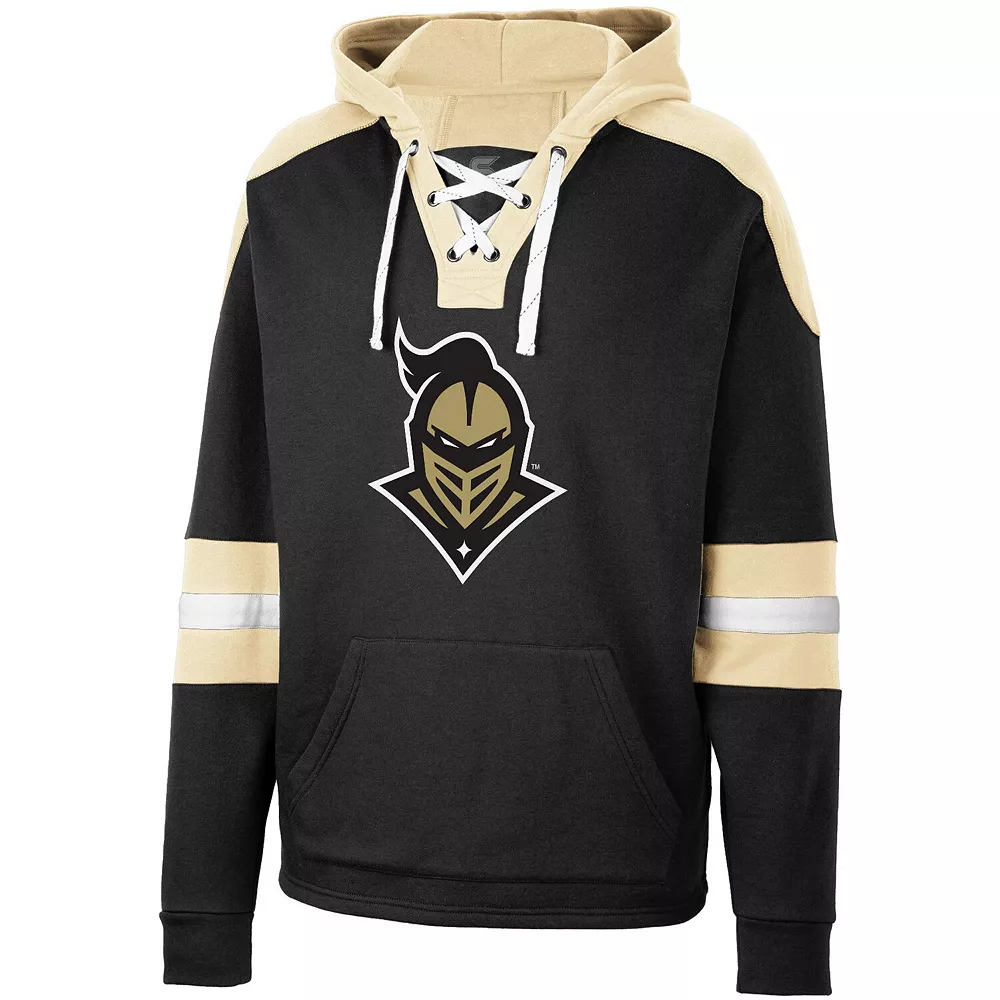 Men's Colosseum Black UCF Knights Lace-Up 4.0 Pullover Hoodie 3 Men's Colosseum Black UCF Knights Lace-Up 4.0 Pullover Hoodie - Image 3