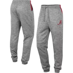 Men's Colosseum Gray Alabama Crimson Tide Worlds to Conquer Sweatpants