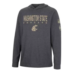 Men's Colosseum Charcoal Washington State Cougars Team OHT Military Appreciation Hoodie Long Sleeve T-Shirt -Colosseum shop 6027583 ALT2
