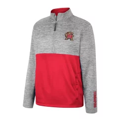 Men's Colosseum Heather Gray Maryland Terrapins John Half-Zip Pullover Jacket -Colosseum shop 6027643 ALT2