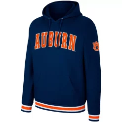 Men's Colosseum Navy Auburn Tigers Varsity Arch Pullover Hoodie -Colosseum shop 6027718 ALT2