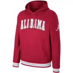 Men's Colosseum Crimson Alabama Crimson Tide Varsity Arch Pullover Hoodie -Colosseum shop 6027918 ALT2