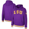 Men's Colosseum Purple LSU Tigers Varsity Arch Pullover Hoodie