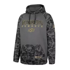 Men's Colosseum Charcoal Oklahoma State Cowboys OHT Military Appreciation Camo Stack Raglan Pullover Hoodie -Colosseum shop 6028838 ALT2